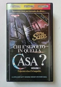 VHS Chi è sepolto in quella casa? HOUSE 1985 PLAYTIME FESTIVAL 1986 Cunningham - Imagen 1 de 6