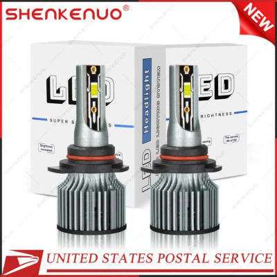 For Buick Envision 2016-2019 2x 9012 6000K White LED Headlight Hi/Low Beam Bulbs - Image 1 of 4