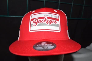 Ohio State Buckeyes 2 Streifen NCAA Kolosseum Mesh Trucker Cap Mütze Snapback Patch - Bild 1 von 7