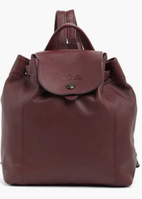 New Longchamp Le Pliage Cuir XS MINI Leather Backpack $470 Brandy L1306757E78 - Image 1 of 4