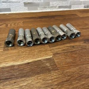 Posten (10) Parker 10655-6-4 Hydraulikschlauch Armaturen Stahl JIC - Bild 1 von 7