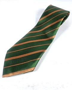 Greenbrier Mens Neck Tie Green Gold Stripe Packers Celtics Oakland Poly 53"X3.5" - Picture 1 of 6