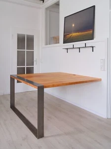 schreibtisch Massivholz Industriestil - Bild 1 von 12