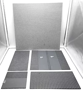 Lego Gray Base Plates Lot 48x48- 16x32 (2)- & 2 Runways 5 Piece Lot - Picture 1 of 6