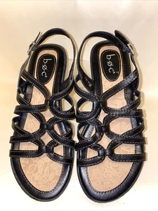 BØC Strappy Women’s Sandals Size 6M Black *O - Picture 1 of 9