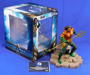 DIAMOND GALLERY AQUAMAN MOVIE PVC DIORAMA STATUE 2018 DC COMICS JASON MOMOA - Picture 1 of 8