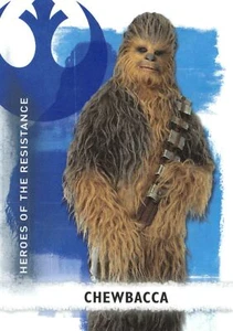 Star Wars Rise Skywalker Series 2 HEROES RESISTANCE Insert Card HR-8 / CHEWBACCA - Picture 1 of 2