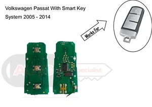 Genuine Refurbished Volkswagen Passat Smart 3 Button PCB 433MHz - Picture 1 of 1