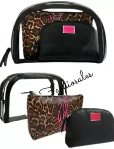 Victorias Secret 3 in 1 beauty bag case trucco trio nidificato set da viaggio cosmetico - Foto 1 di 2