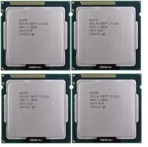 Lot of 4 Intel Core i3-2120 Dual Core 3.30GHz 3M LGA1155 Desktop Processor CPU - Picture 1 of 8
