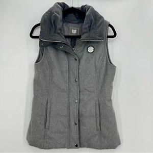 Noel Asmar Reitsport Wollweste mit hohem Kragen grau Jacke durchgehender Reißverschluss Wolle Small - Bild 1 von 12