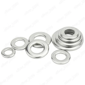 Rondelle lisce acciaio inox 304 smussate M5 M6 M8 M10 M12 M14 M16 M20 M24 M30 - Foto 1 di 6