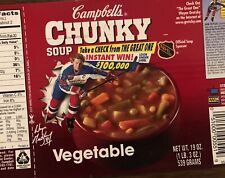 1996 Wayne Gretzky Rangers Campbell’s Soup Label & UD Hockey Card Wrappers Lot