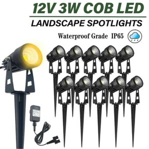4/6/8/16er Set Gartenstrahler mit Erdspieß LED Gartenleuchte IP65 Außenleuchte - Bild 1 von 24