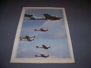 VINTAGE..B-17 "SENTIMENTAL JOURNEY" ...COLOR PHOTO PAGE..RARE! (785L) - Picture 1 of 2