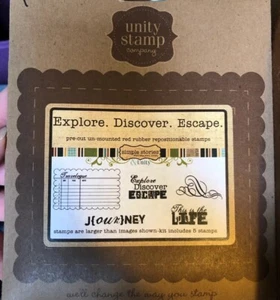 Explore. Discover. Escape. Unity stamps- Retired Set- Collectibles - Picture 1 of 1