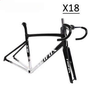 Carbon Fiber Road Bicycle Racing Frameset BSA BB Flat-Mount Disc Brake 700C - Picture 1 of 17
