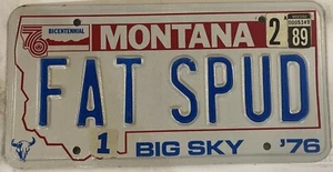 Vanity FAT SPUD POTATO license plate Tater Love Couch - Picture 1 of 7