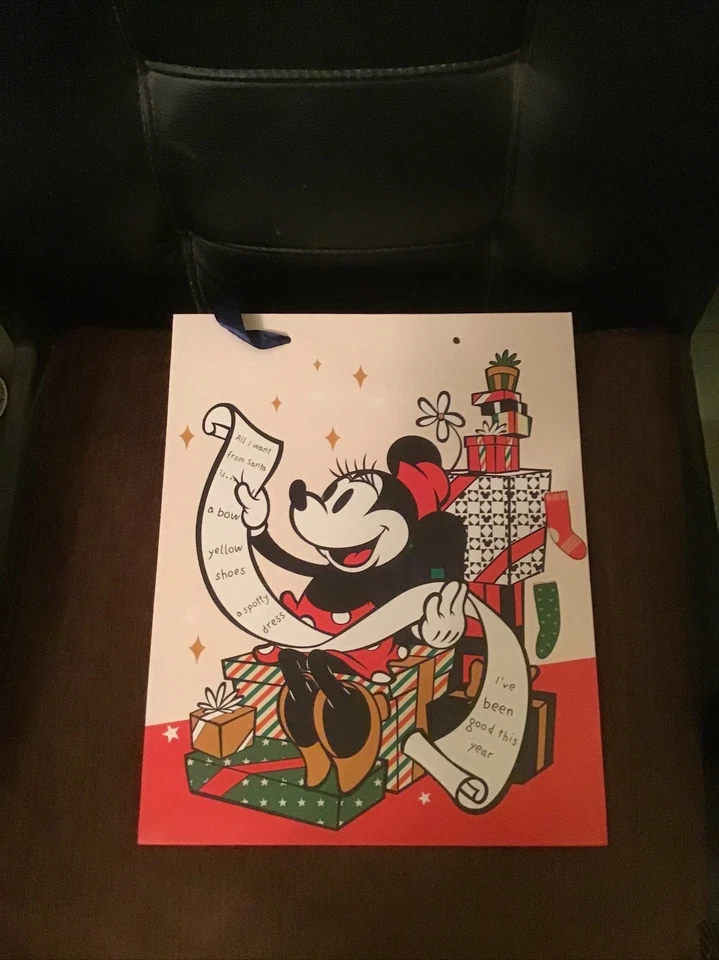 BOLSA REGALO FELIZ NAVIDAD DISNEY MINNIE MOUSE REGALOS NAVIDAD CUMPLEAÑOS Foto 1 de 1