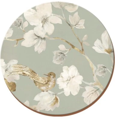 Creative Tops Huevo Floral Pájaro Corcho - Manteles Redondos Premium Respaldados, Múltiples Foto 1 de 4