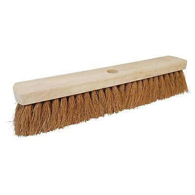 Silverline 457mm (18 ) Broom Head Soft Coco Contractors Cleaning - 763607 • 7.29£