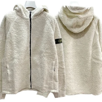 Stone Island Kids Patch Terry Hooded Zip-Up Jacket 123465083 - Image 1 of 4