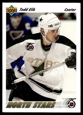 1991 Upper Deck #544 Todd Elik - Minnesota North Stars - Image 1 of 2