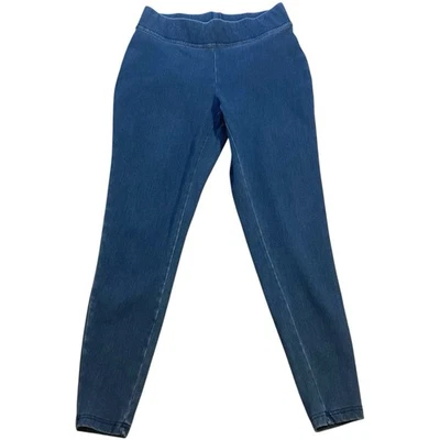 Lands End Women’s Starfish Denim Blue Knit Jean Leggings Small 6-8 Style 525505 - Image 1 of 4