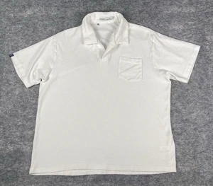 Criquet Poloshirt Herren XL Frottee Weiß Kurzarm Baumwolle Tennis Freizeit - Bild 1 von 6
