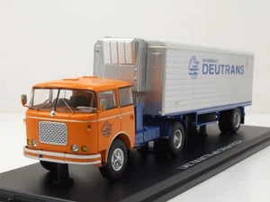 Skoda LIAZ 706 MTTN Deutrans Camion Arancione Modellino 1:43 Premium ClassiXXs - Foto 1 di 9