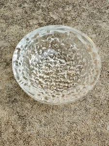 1920s - 30s Vintage French Art-Deco Signed Verlys Thick Glass "Cracked Ice" Bowl - Picture 1 of 3