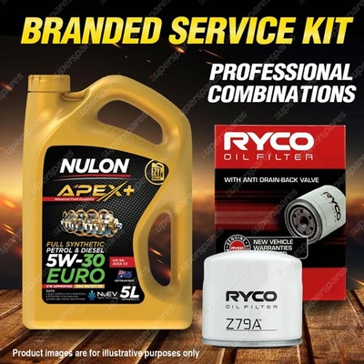 Ryco Oil Filter 5L APX5W30C3 Oil Service Kit for Mitsubishi Triton ML 3.5L V6 - image 1 of 2