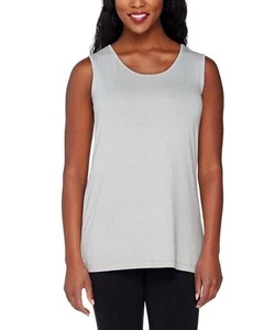 Joan Rivers Jersey Knit Scoop Neck Tank Top Light Grey XS - Picture 1 of 1