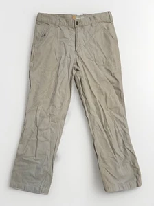Carhartt Relaxed Fit Hose Herren 34 hellbraun Flatfront Stretch leicht 34x30 - Bild 1 von 6