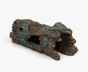 Tree Log Hide Ornament Trunk Tunnel Fish Reptile Tank Resin Aquarium Decoration - Picture 1 of 5