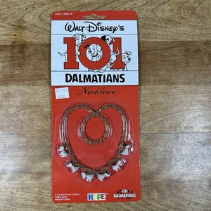 Disney 101 Dalmatiner Charm Halskette mit Welpen Patch / Glück 1991 3D Hunde Hoffnung - Bild 1 von 4