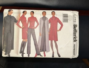 Butterick 6771 Pattern Dress Pants Coat Top Size 12-14-16 Fast & Easy Uncut New - Picture 1 of 6