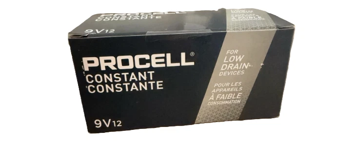 x12  Duracell PROCELL Constant Power PC1604 9V Alkaline Batteries EXP 2030 - Image 1 of 1