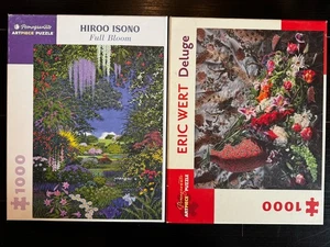 Puzzle Pomagranate LOTTO 2 1000 PC Hiroo Isono FULL BLOOM & Eric valore DELUGE Flora - Foto 1 di 10