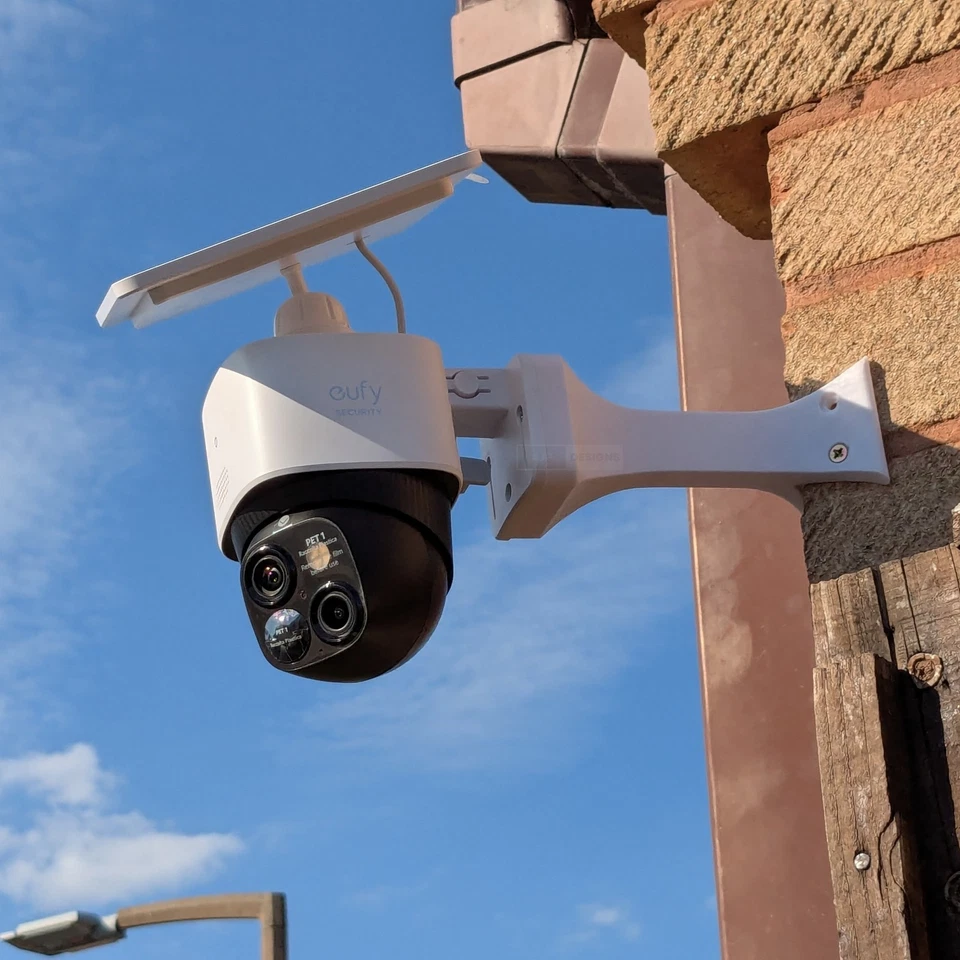 AJP DESIGNS Montaje en esquina Eufy S340 | Montaje en pared Eufy Solocam | Envío con orugas completas