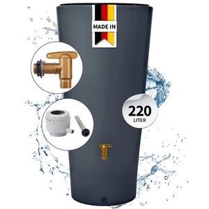 4rain VASO 2in1 Regenspeicher 220 Liter graphite grey inkl. Kunststoff-Auslau... - Bild 1 von 7