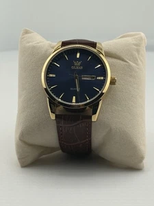 OLEVS Model No. 6898G-H Quartz Blue Dial Men's 39mm Watch - Picture 1 of 6