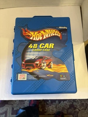 2001 Hot Wheels 48 Car Carry Case full with mostly hot wheels - Image 1 of 4