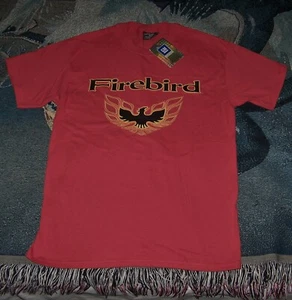 NEW STEVE & BARRY'S UNIVERSITY SPORTSWEAR Tee Shirt GM PONTIAC FIREBIRD Sz M Red - Picture 1 of 5