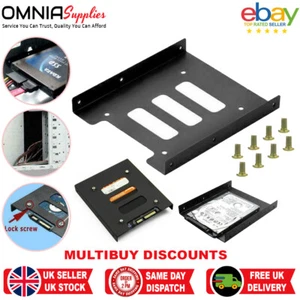 2.5'' to 3.5'' Metal SSD HDD Mounting Adapter Kit Hard Disk Drive Holder Dock - Imagen 1 de 11