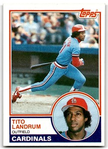 1983 Topps Tito Landrum St. Louis Cardinals #337 NM+
