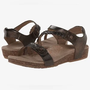 Aetrex - Women's Jillian Quarter Strap Bronze Sandal - Size 9.5M(B)- Retail $135 - Picture 1 of 7