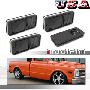 For 1968-1972 Chevy GMC Truck Smoked Front & Rear Side Marker Lights Housings 4X - Picture 1 of 8