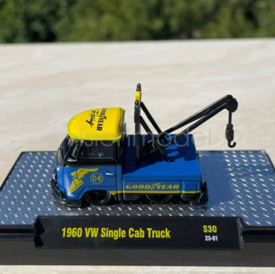 M2 Machines 1/64 1960 VW Single Cab Truck Good Year Alloy Car Gift - Image 1 of 4