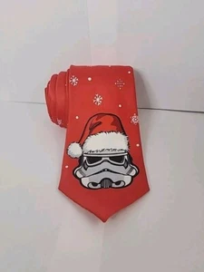Star Wars Storm Trooper Santa Men's Tie - Picture 1 of 3